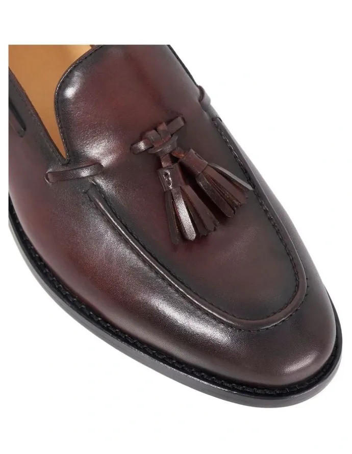 Dune London Sandders Loafer in Burgundy