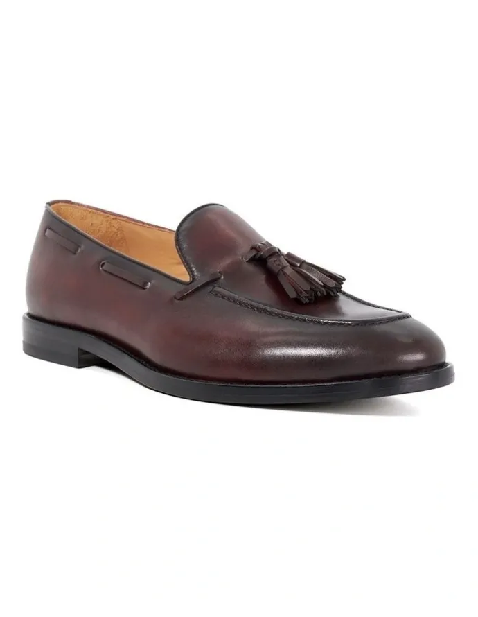 Dune London Sandders Loafer in Burgundy