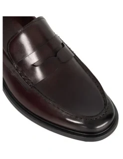 Dune London Sascha Loafer in Burgundy