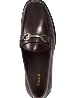 Dune London Simmi Loafer in Burgundy
