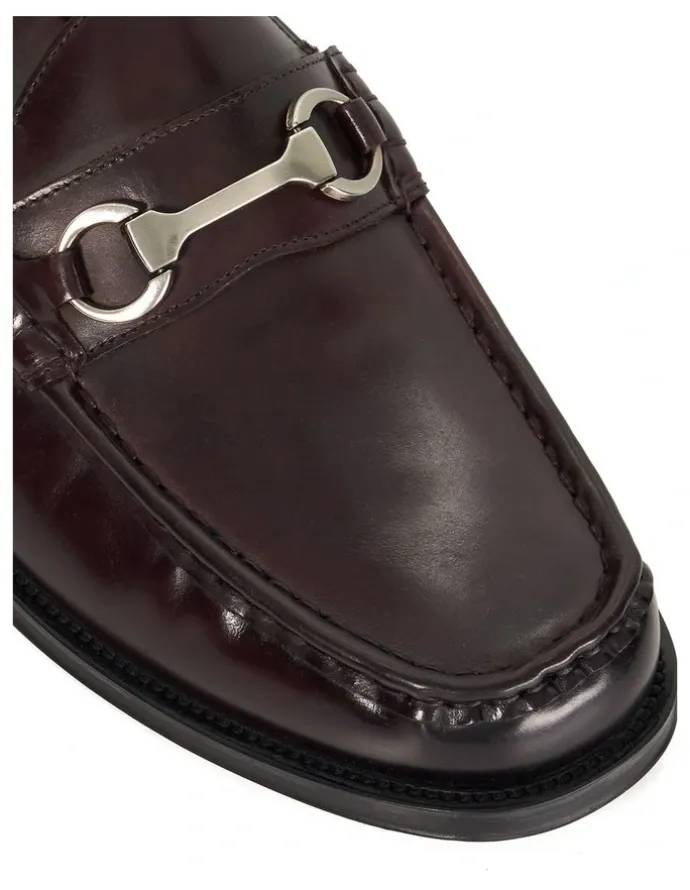Dune London Simmi Loafer in Burgundy