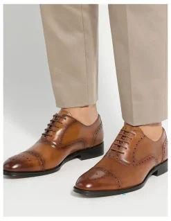Dune London Soliders Dress Shoe in Tan