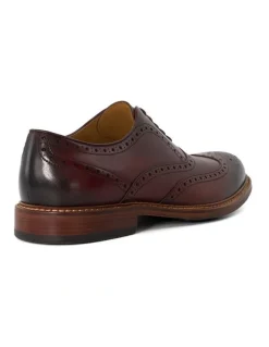Dune London Solihull Brogue Shoes in Burgundy