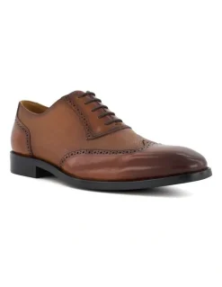 Dune London Stuttgart Leather Brogue in Tan