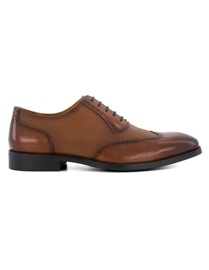 Dune London Stuttgart Leather Brogue in Tan