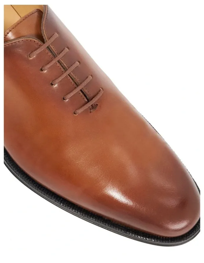 Dune London Sylvester Lace-Up Shoe in Tan