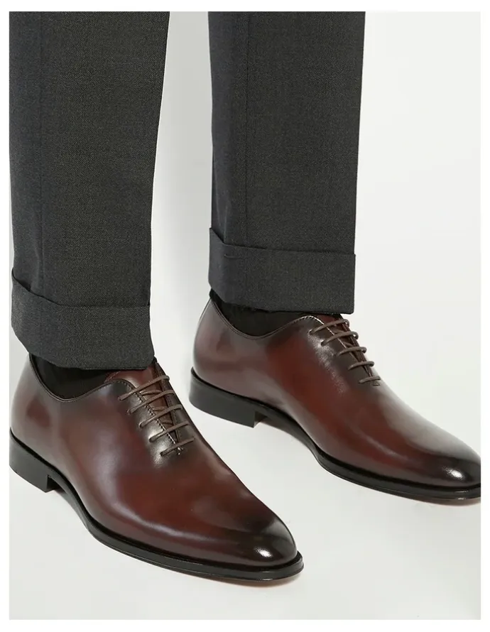Dune London Sylvester Lace-Up Shoe in Brown