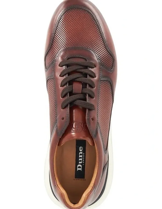 Dune London Taz Trainer in Brown