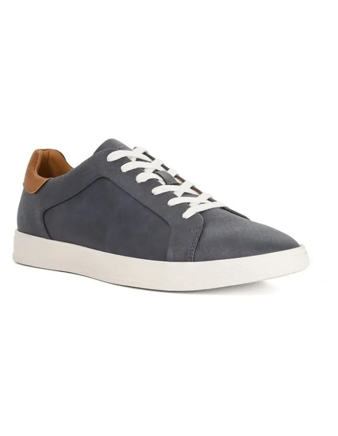 Dune London Traces Trainer in Navy