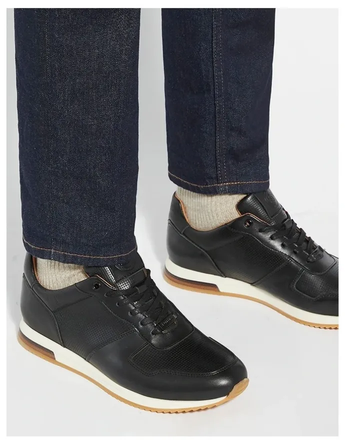 Dune London Trilogy Sneaker In Black