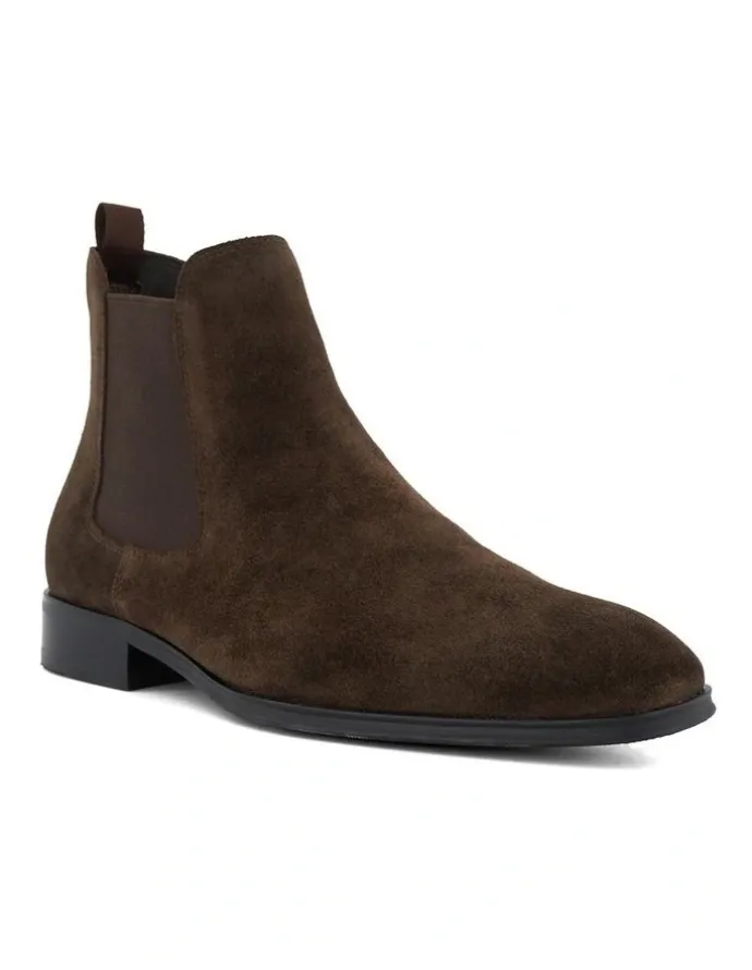 Dune London Mandatory Ankle Boot in Brown Suede