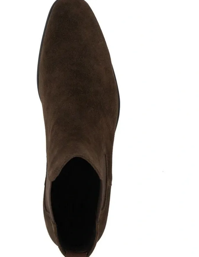 Dune London Mandatory Ankle Boot in Brown Suede