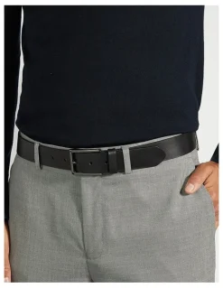 Dune London Odessans Belt in Black
