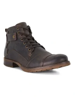 Dune London Simon Boot in Brown