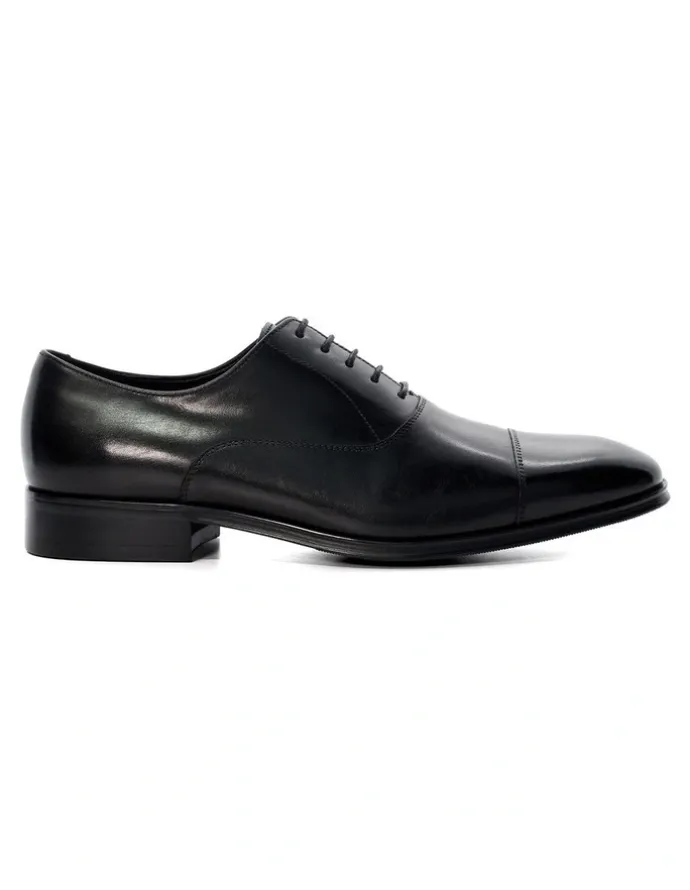 Dune London Solver Oxford Shoes in Black