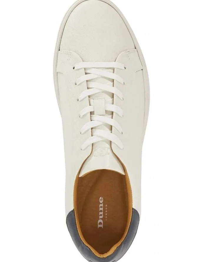 Dune London Traces Trainer in White