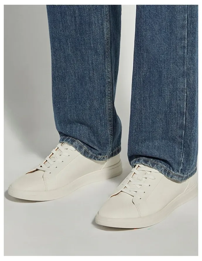 Dune London Traces Trainer in White