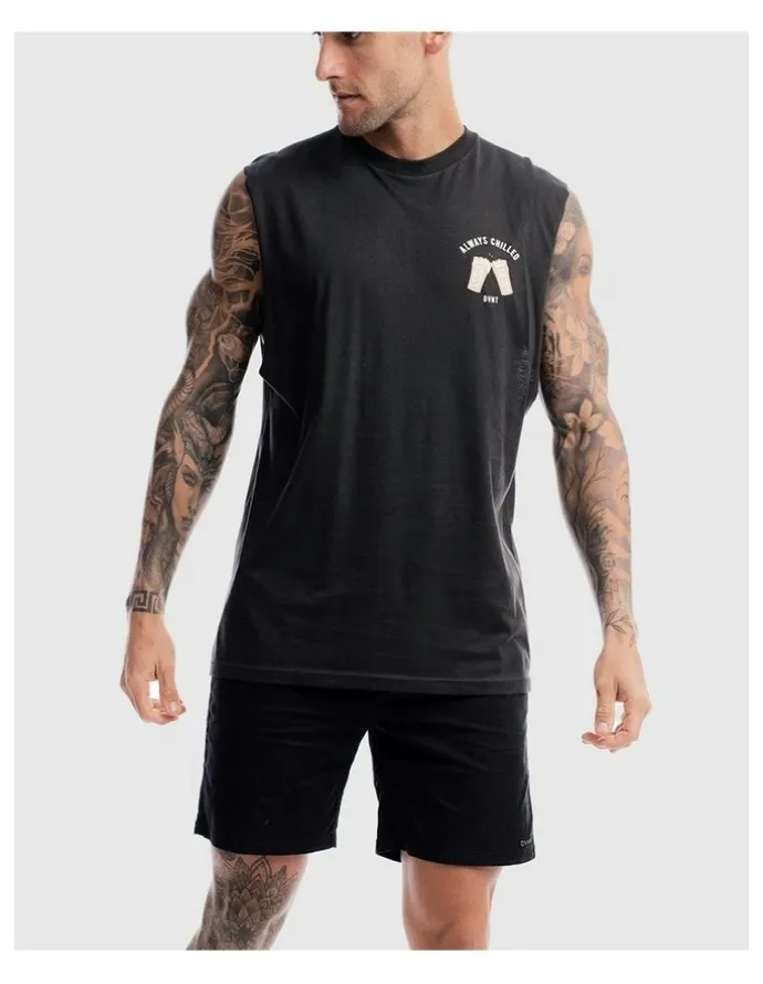 DVNT Always Chilled Tank in Charcoal