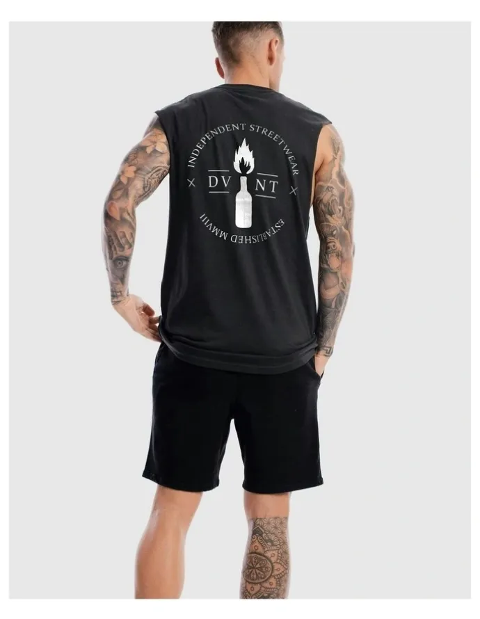 DVNT Emblem 2.0 Tank in Charcoal
