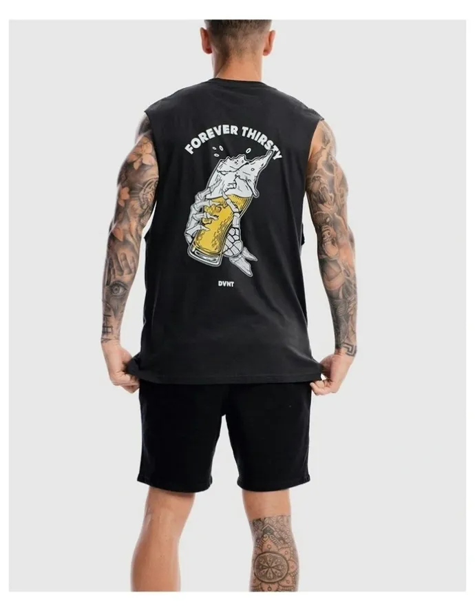 DVNT Forever Thirsty Tank in Charcoal