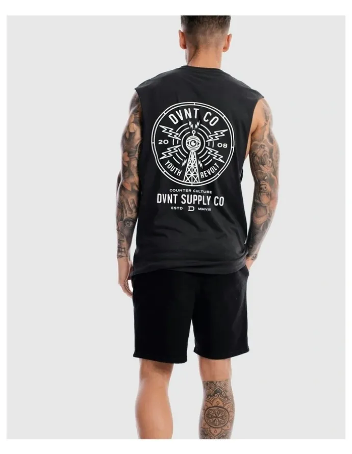 DVNT Radio Revolt Tank in Charcoal