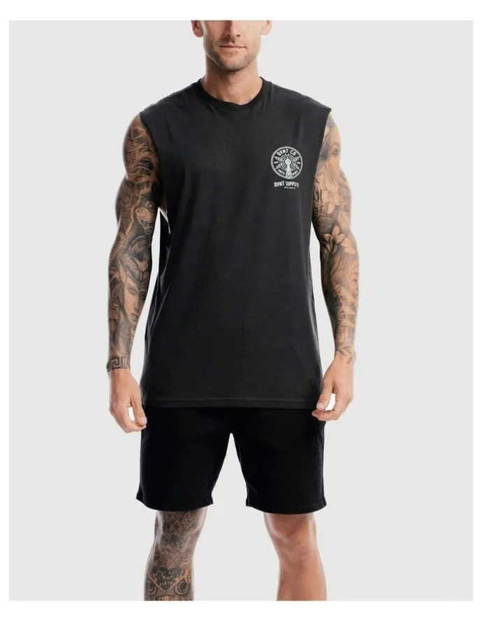 DVNT Radio Revolt Tank in Charcoal