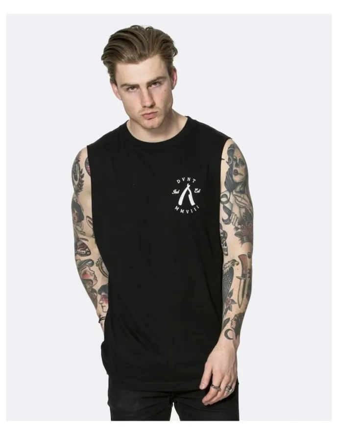 DVNT Rough Cuts Tank in Black