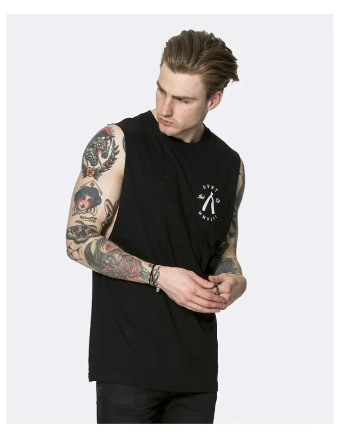 DVNT Rough Cuts Tank in Black