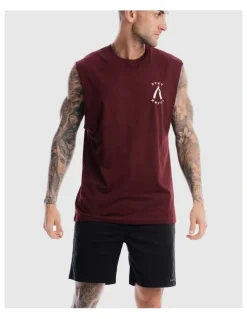 DVNT Rough Cuts Tank in Burgundy