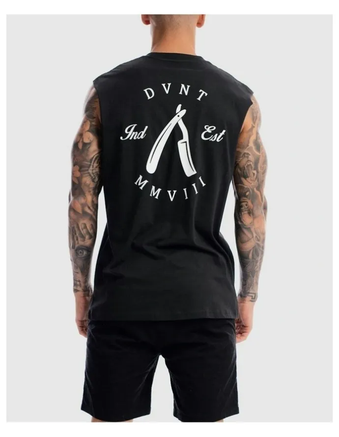 DVNT Rough Cuts Tank in Charcoal