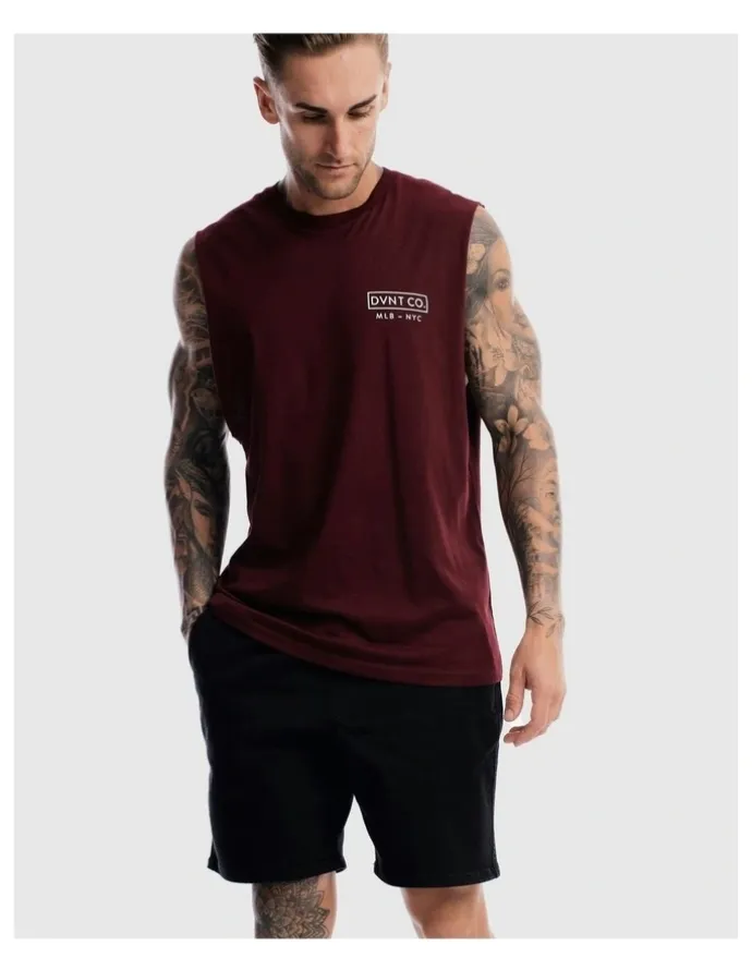 DVNT Saxon Rise Tank in Burgundy