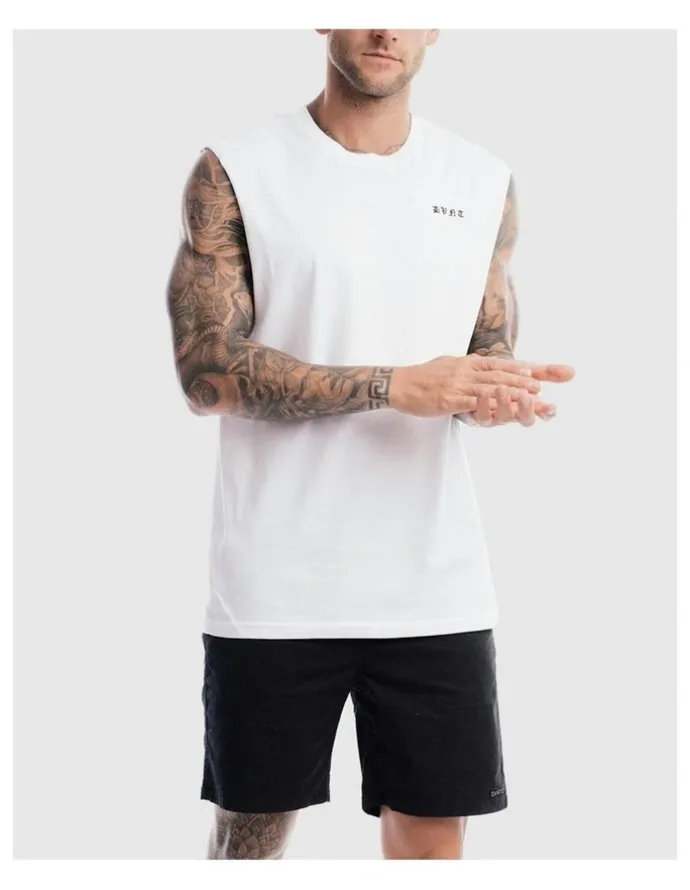DVNT Saxon Rise Tank in White