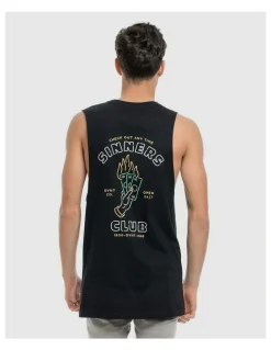 DVNT Sinners Club Tank in Black