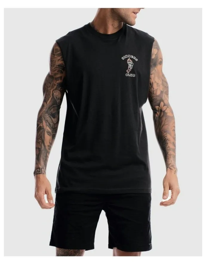 DVNT Sinners Club Tank in Charcoal
