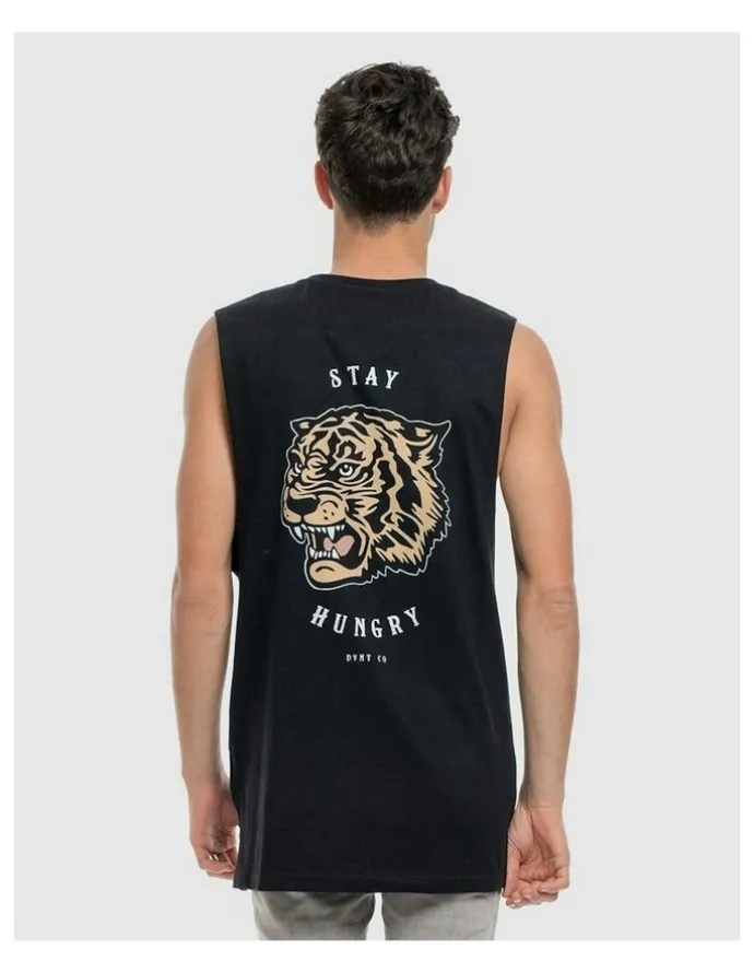 DVNT Stay Hungry Tank in Black