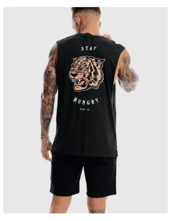DVNT Stay Hungry Tank in Charcoal