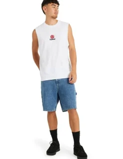 Element Canyon Muscle Shirt in Optic White