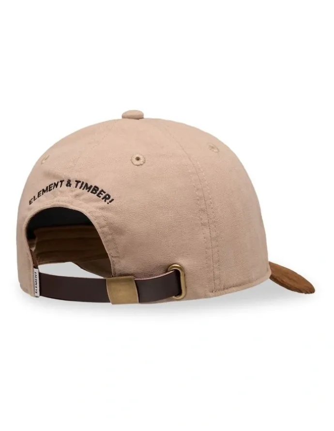Element Split Paint Low Snapback Cap in Brown