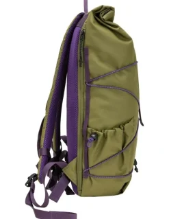 Elliker Dayle Roll Top Backpack 21/25L in Green