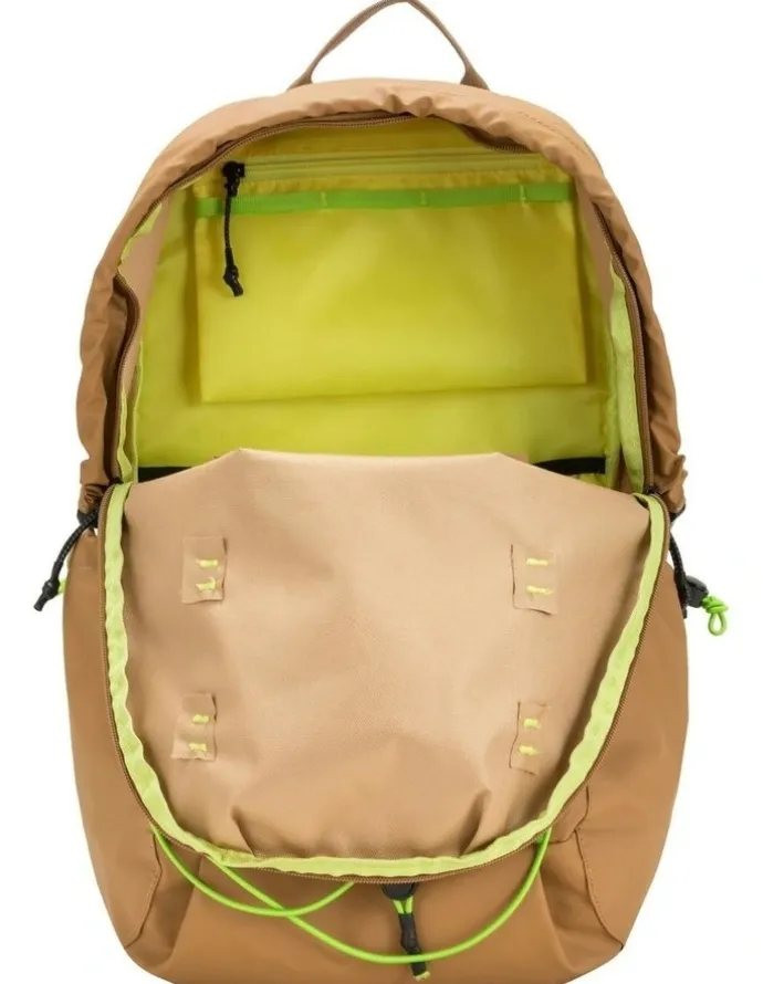 Elliker Kiln Hooded Zip Top Backpack 22L in Brown