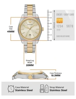 Emporio Armani AR11716 Analogue Watch in Silver