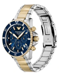 Emporio Armani AR11740 World Explorer Chronograph Watch in Silver