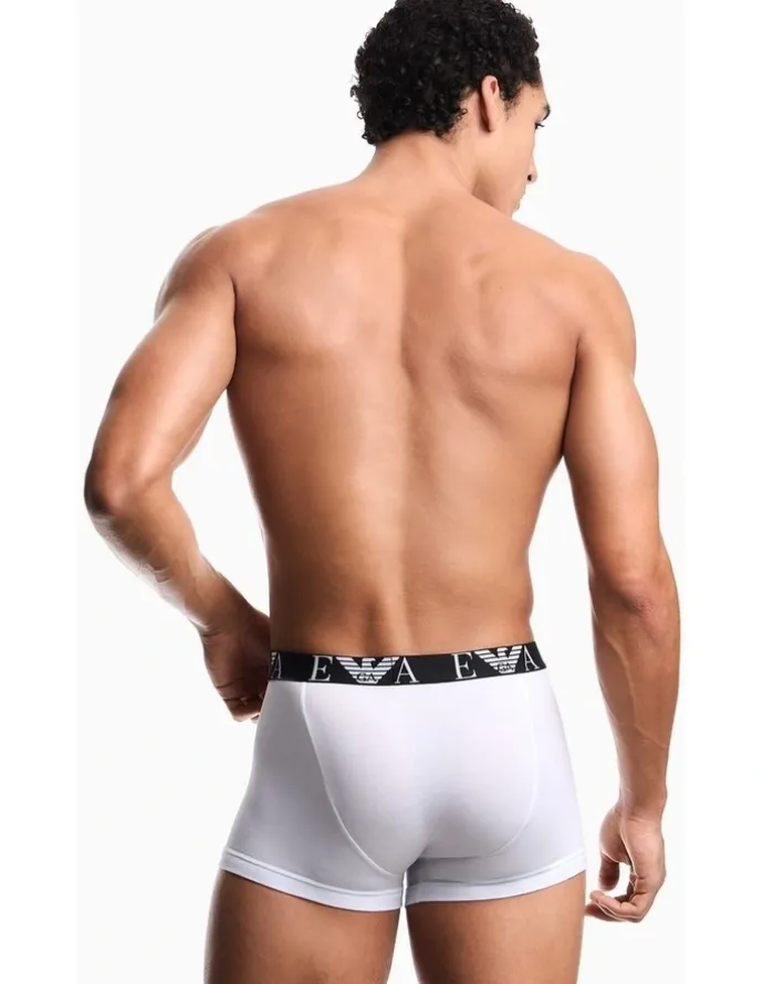 Emporio Armani Bold Monogram Trunks 3 Pack in Multi