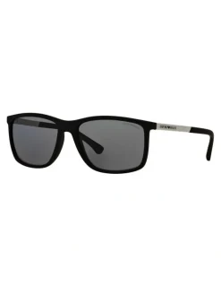 Emporio Armani EA4058 Black Polarised Sunglasses