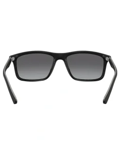 Emporio Armani Injected Polarised Sunglasses in Black