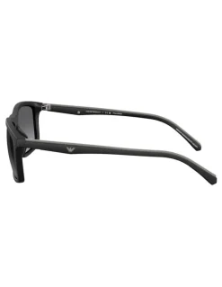 Emporio Armani Injected Polarised Sunglasses in Black
