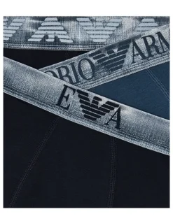 Emporio Armani Metalic Logo Trunks 3 Pack in Multi