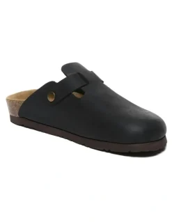 Ever AU Brooklyn Men Buckle Sandal in Black