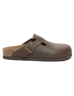 Ever AU Brooklyn Men Buckle Sandal in Chocolate