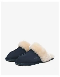 Ever AU Rosa Slipper Suede in Navy Blue